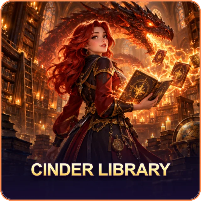 Ember Dragon: Cinder Library — original game artwork