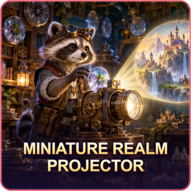Miniature Realm Projector — original game artwork